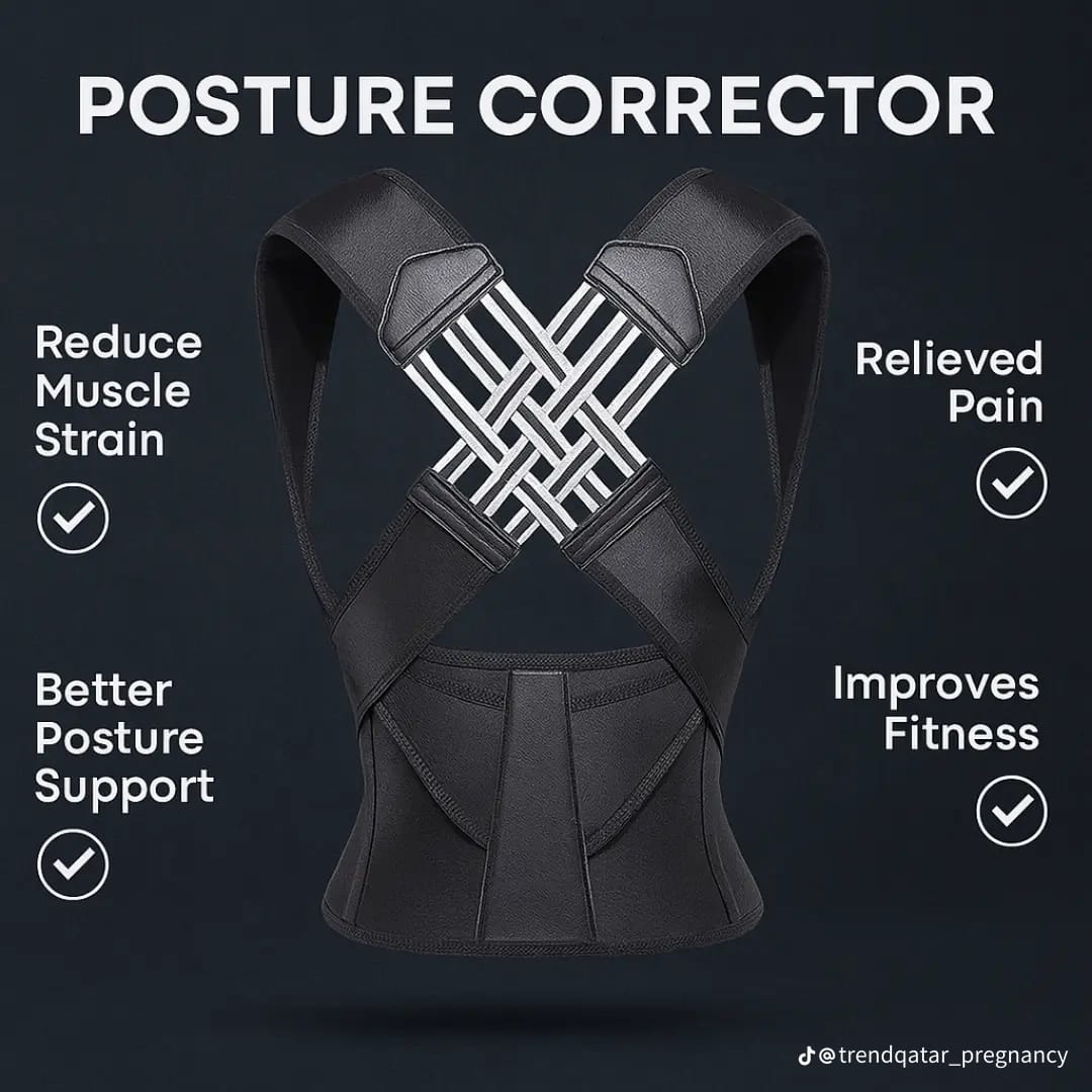 Posture Corrector Belt for Men & Women | Back Support & Pain Relief (Free Size)