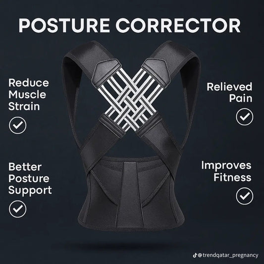Posture Corrector Belt for Men & Women | Back Support & Pain Relief (Free Size)